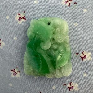 Large Ruyi Jade Prosperity Pendant